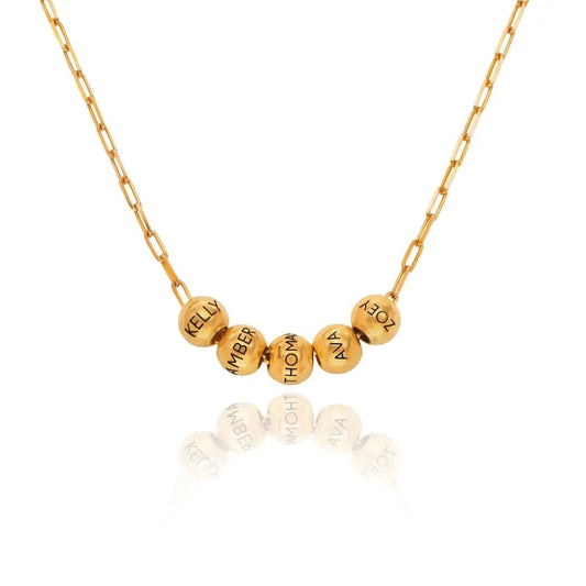 Elara – Personalised Bead Necklace