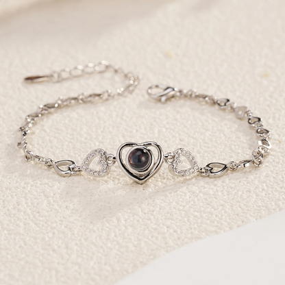 Personalized Heart Photo Bracelet