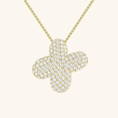 Esme - Bubble Initial Diamond Necklace