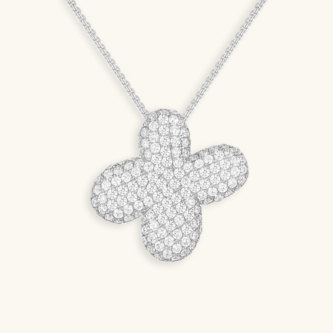 Esme - Bubble Initial Diamond Necklace