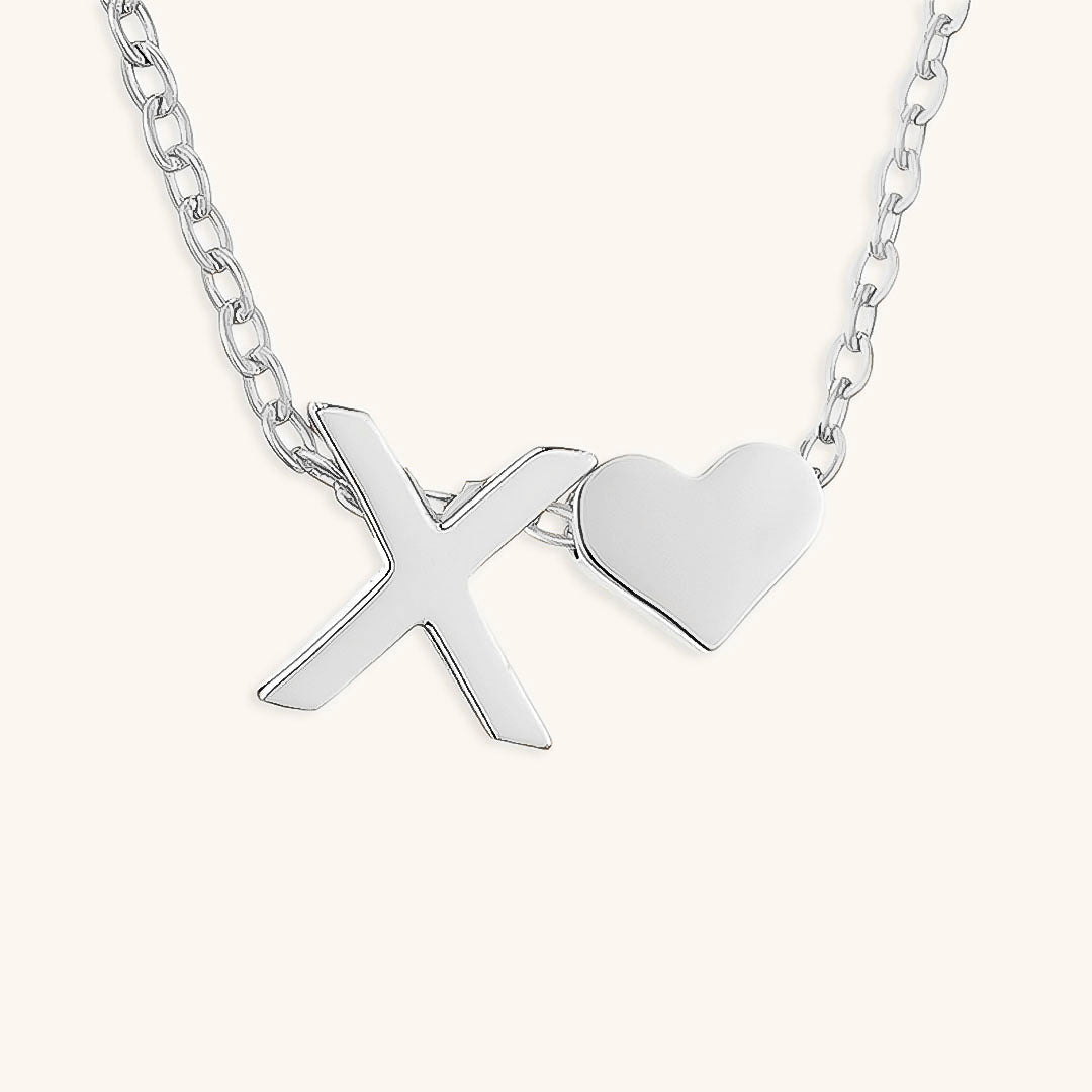 Mallory - Love Initial Letter Necklace