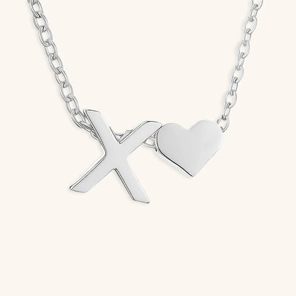 Mallory - Love Initial Letter Necklace