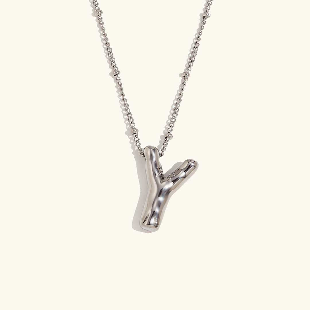 Arabella - Balloon Letter Initial Necklace