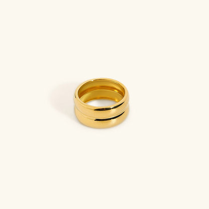 Zelle - Smooth Layered Ring