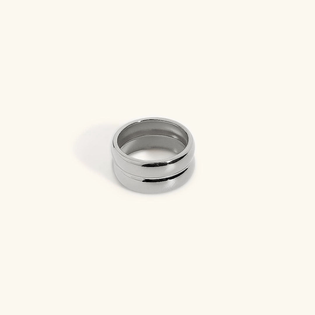 Zelle - Smooth Layered Ring