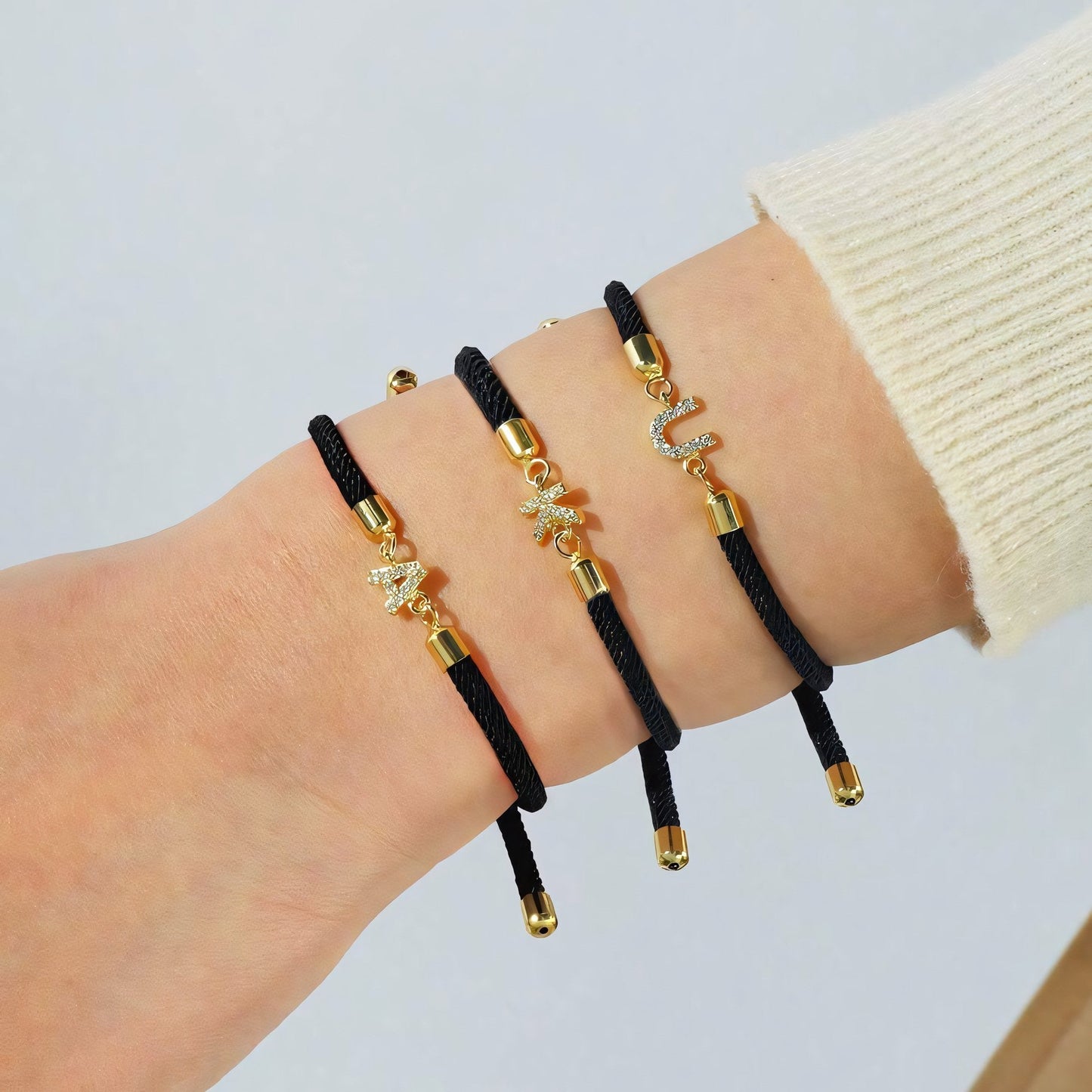 Liora - Adjustable Letter Initial Bracelets