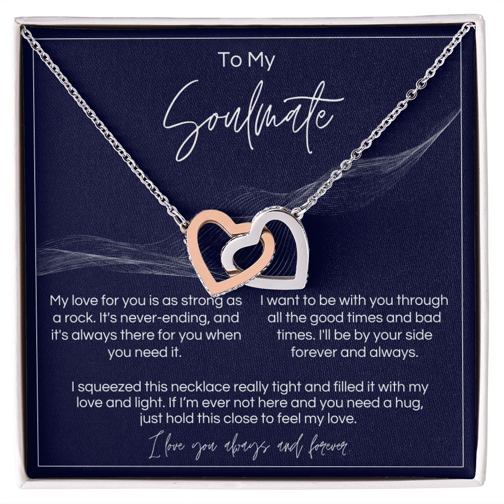 To My Soulmate - Strong As A Rock Interlocked Hearts