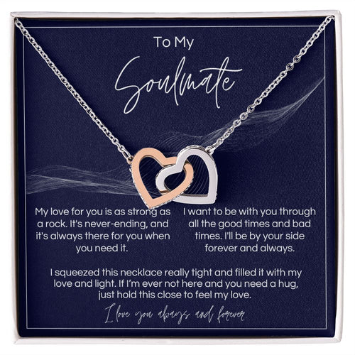 To My Soulmate - Strong As A Rock Interlocked Hearts