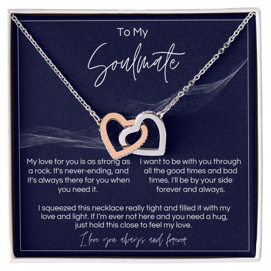 To My Soulmate - Strong As A Rock Interlocked Hearts