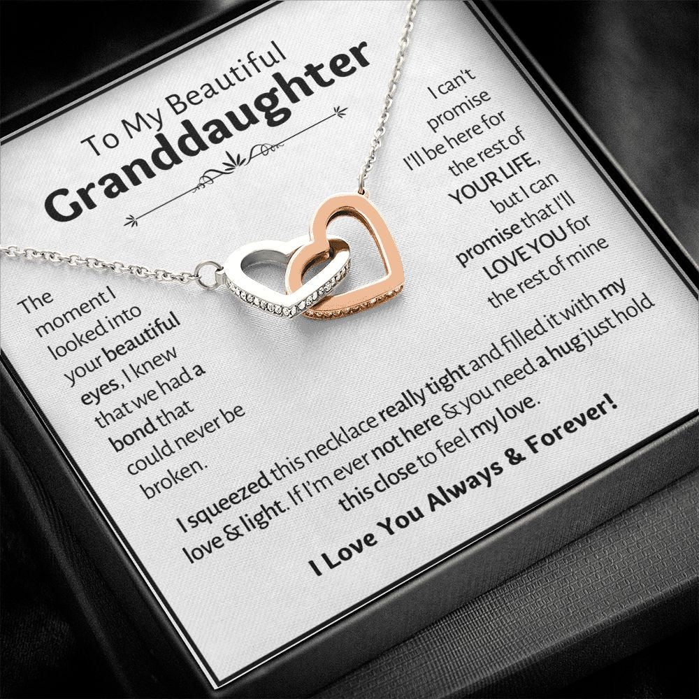 My Beautiful Granddaughter - Interlocking Hearts