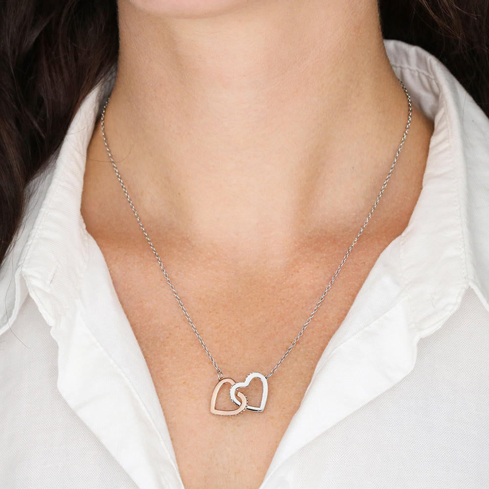 My Grown Up Daughter - Love Dad Interlocked Heart Necklace