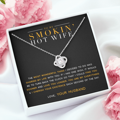 To My Wife - My Everything Love Knot Necklace
