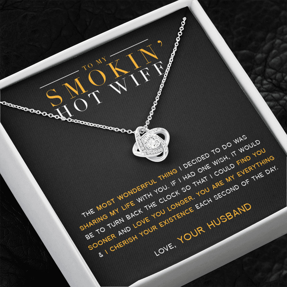 To My Wife - My Everything Love Knot Necklace