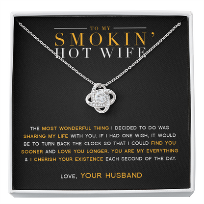 To My Wife - My Everything Love Knot Necklace