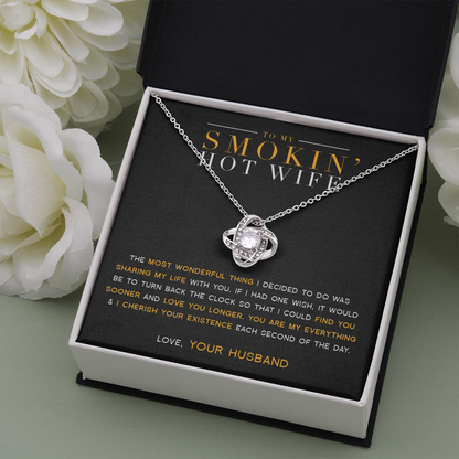 To My Wife - My Everything Love Knot Necklace
