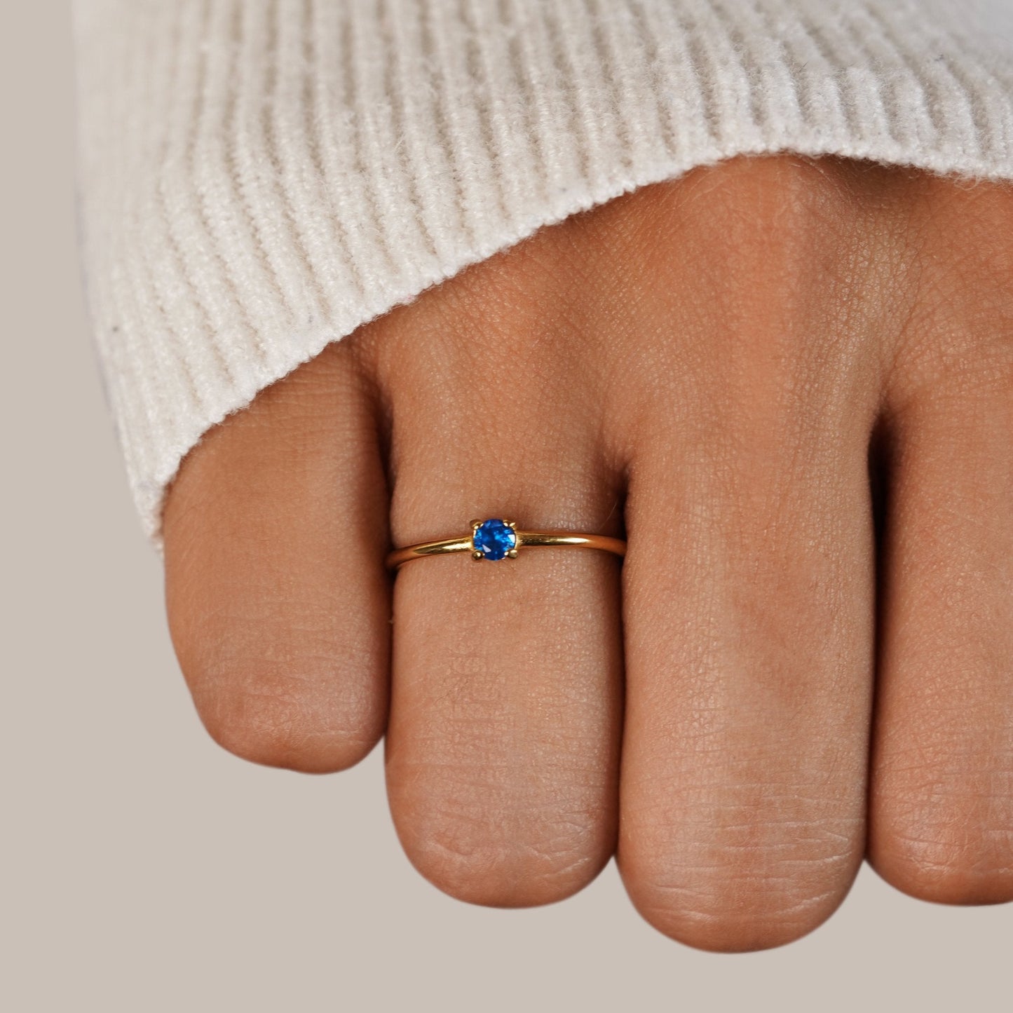 Aura - Birthstone 18K Gold Ring