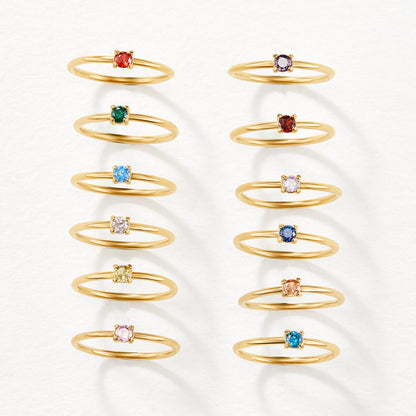 Aura - Birthstone 18K Gold Ring