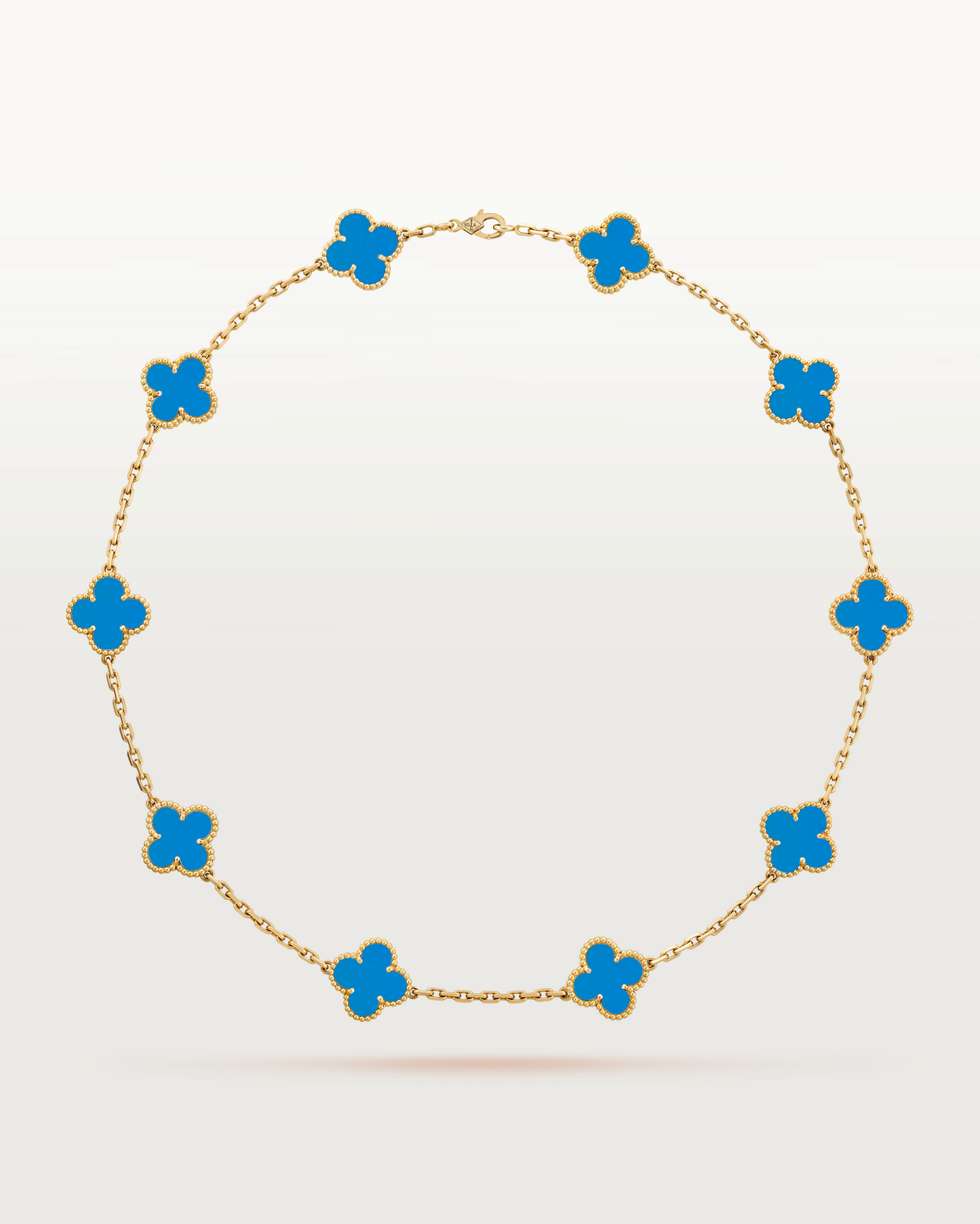 Cathy - Clover Necklace Blue