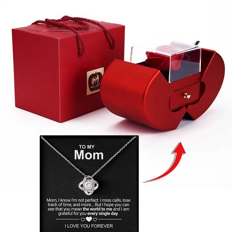 To My Mom - Forever Rose  Apple Box