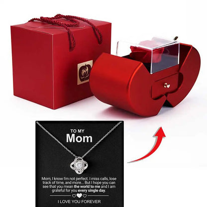 To My Mom - Forever Rose  Apple Box