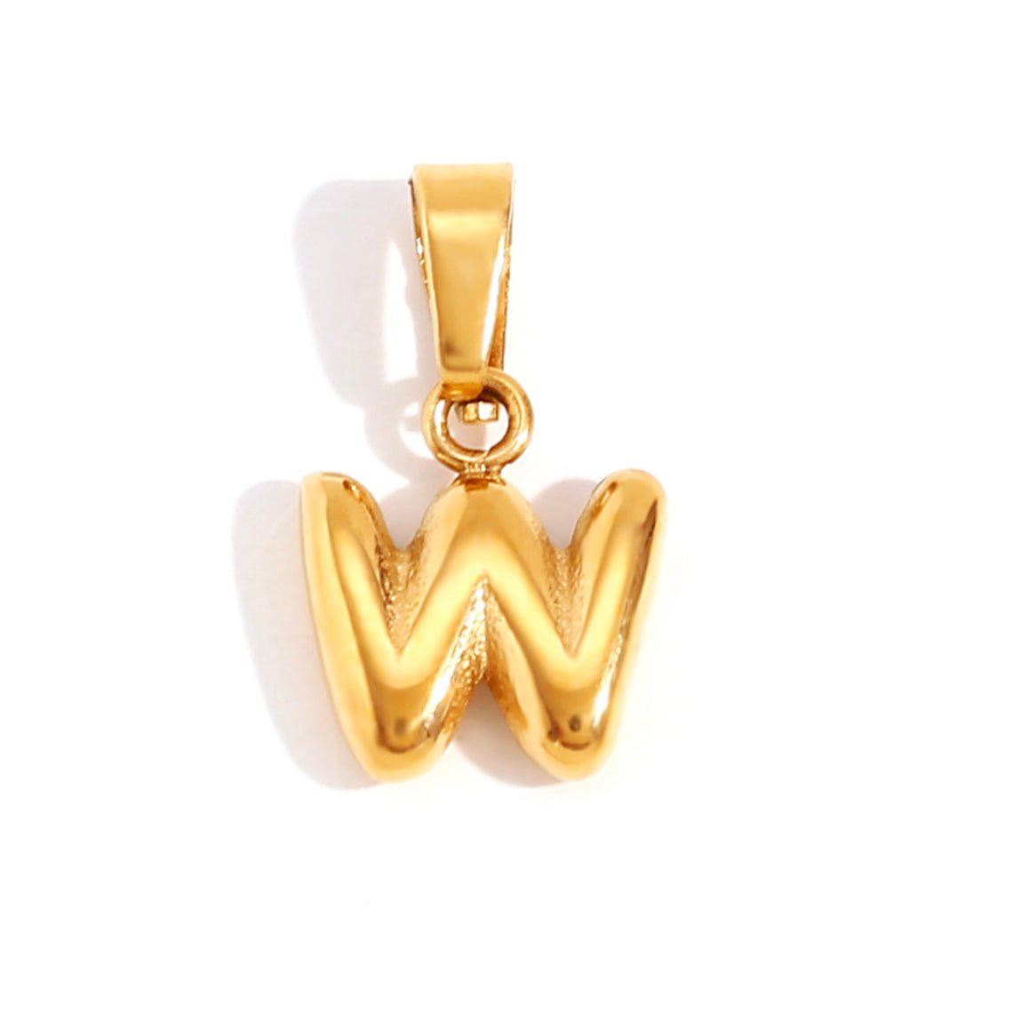 Esme - Bubble Letter Necklace Gold