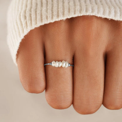 Brielle - Freshwater Pearl Silver Ring