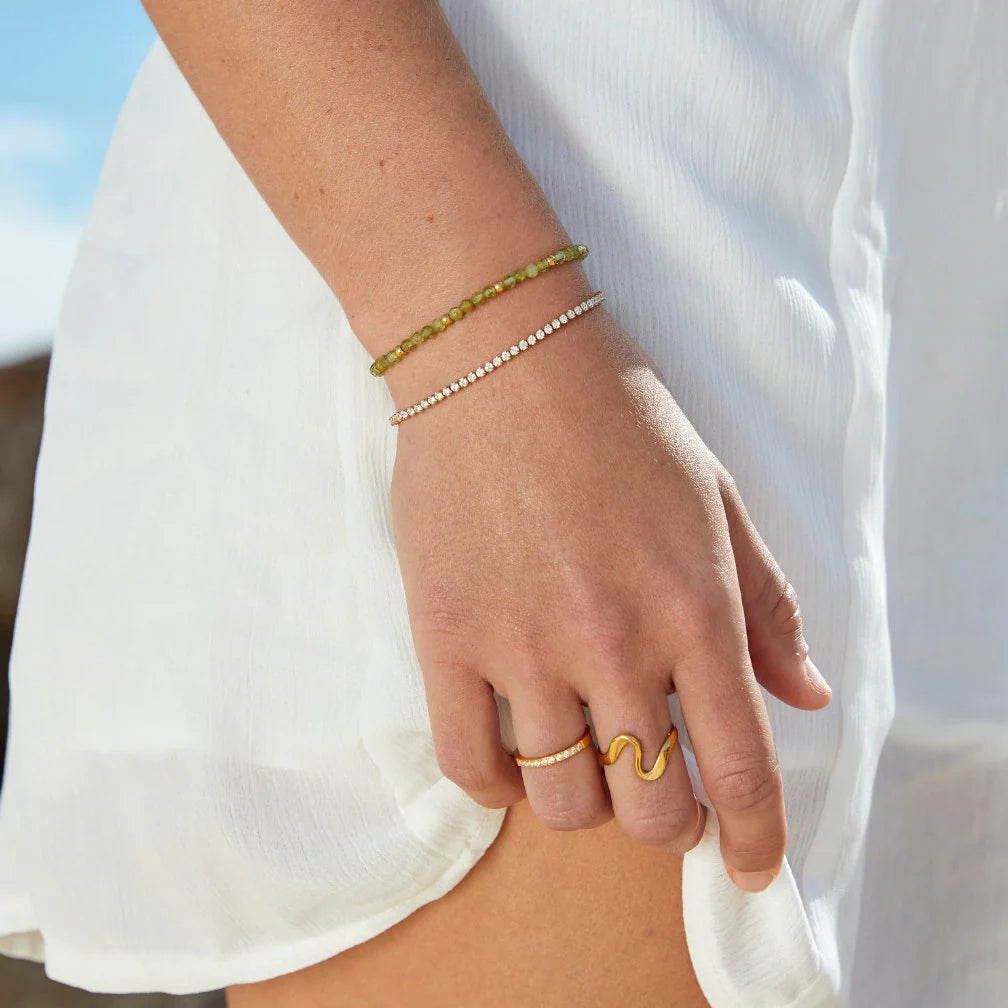 Celeste - Gold Tennis Bracelet