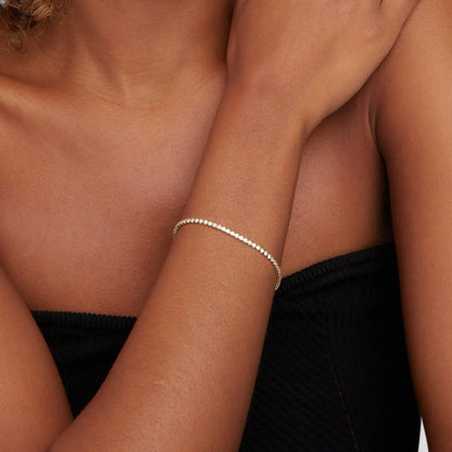 Celeste - Silver Tennis Bracelet