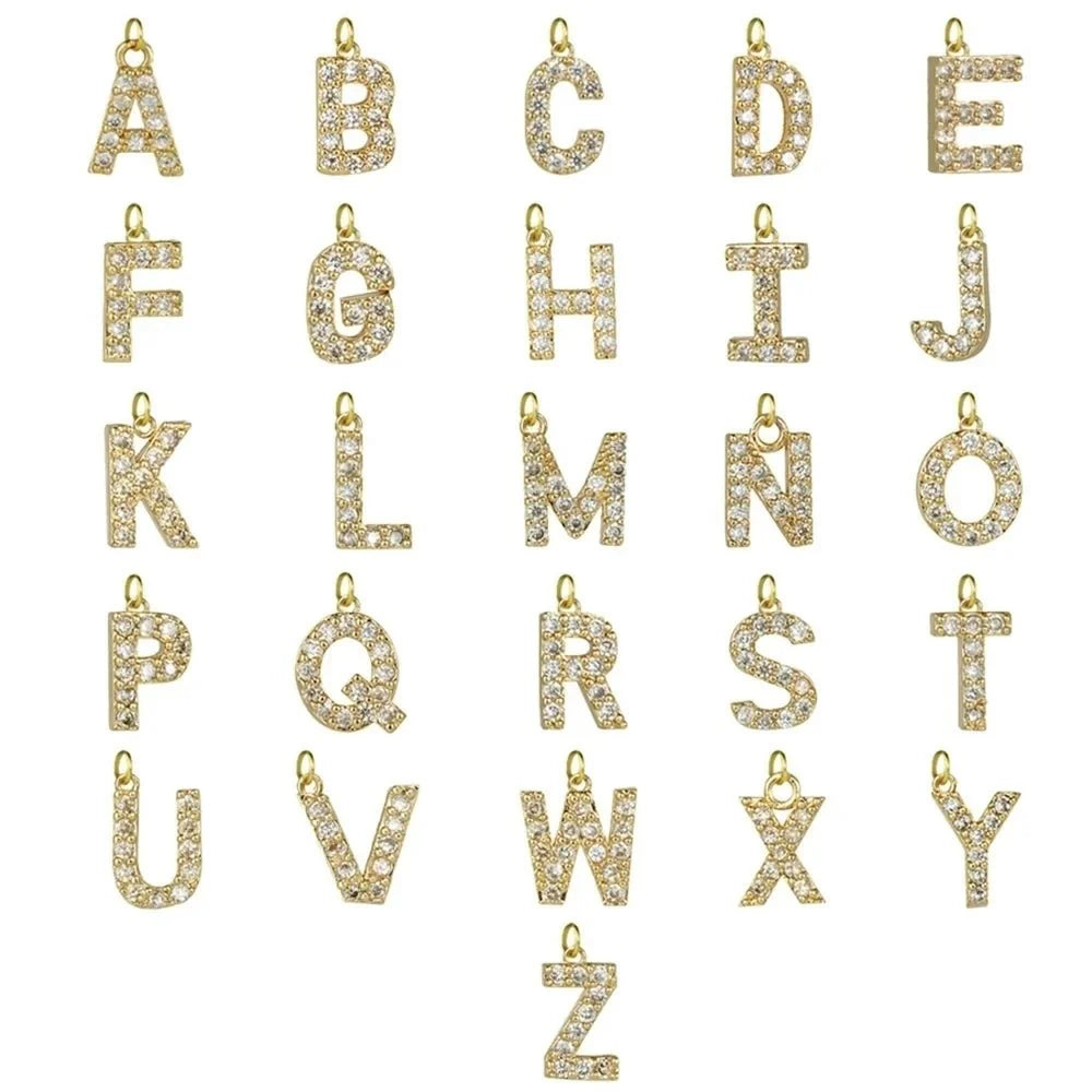 Eden - Dainty Diamond Letter Initial Necklace