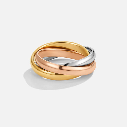 Soraya - Three Toned Loop Ring