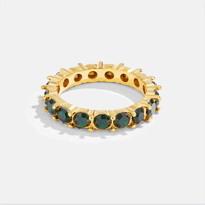 Alma - Emerald 18K Crystal Ring