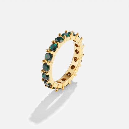 Alma - Emerald 18K Crystal Ring
