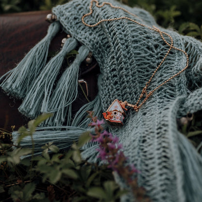 Thalia - Squirrel Hut Locket Necklace