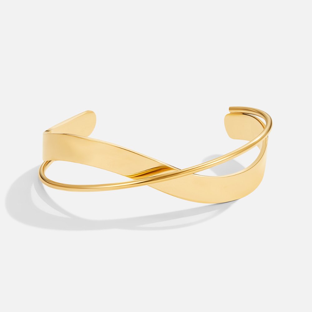 Sloan - Gold Curve Bangle