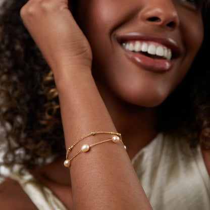 Tamsin - Pearl Chain Bracelet