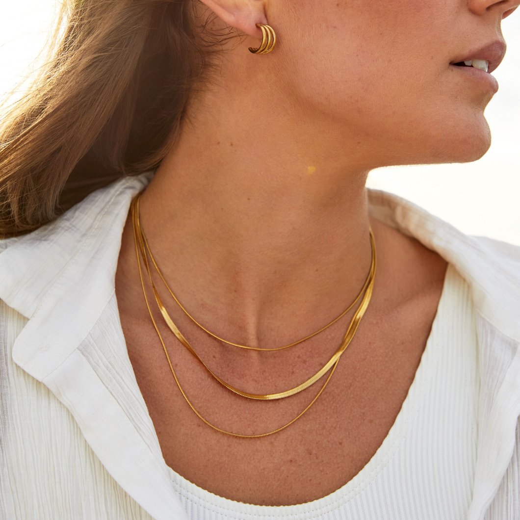 Bia - Multi Layered Gold Chain Necklace