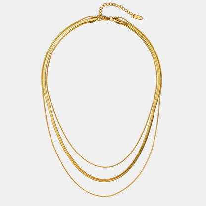 Bia - Multi Layered Gold Chain Necklace