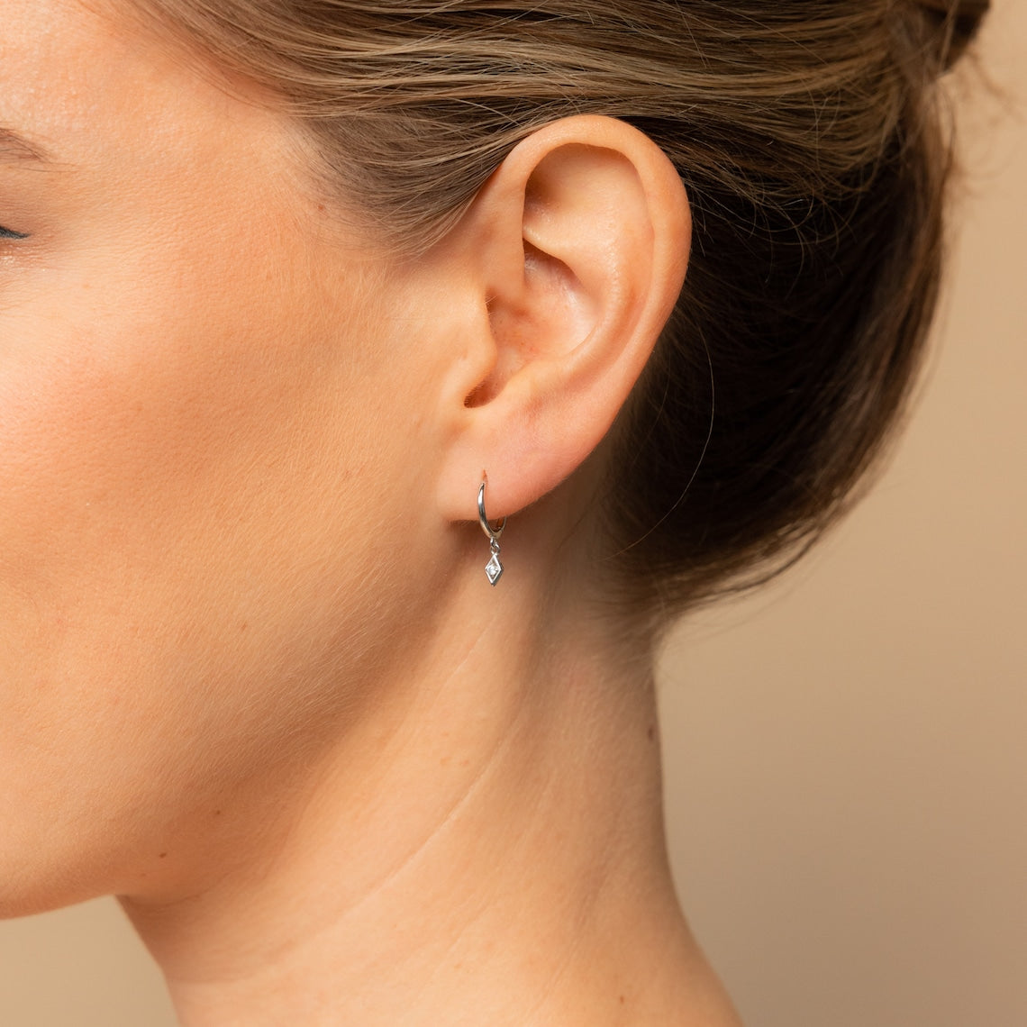 Hanging Earrings - Delicate Diamond Earrings