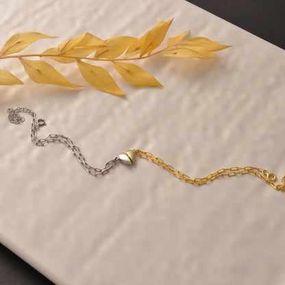 Charming Heart Paperclip Bracelet Set