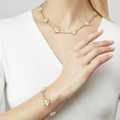 Cathy - Clover Necklace Gold