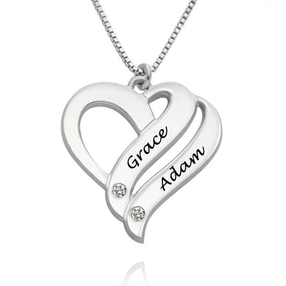 Leila - Hearts Forever Name Necklace