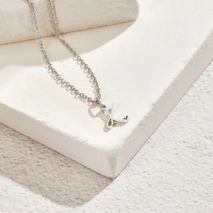 Skyla - Letter Heart Necklace