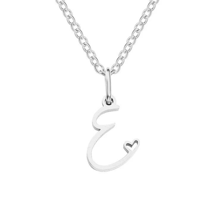 Skyla - Letter Heart Necklace