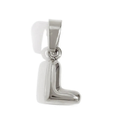 Esme - Bubble Letter Necklace Silver