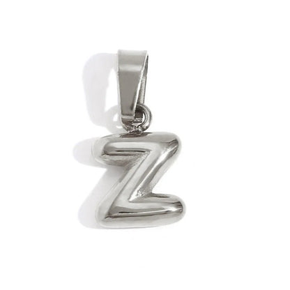 Esme - Bubble Letter Necklace Silver