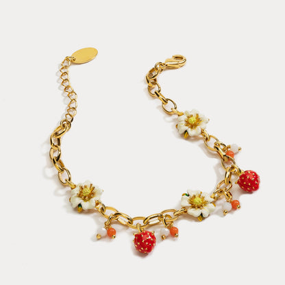 Sable - Strawberry Chain Bracelet