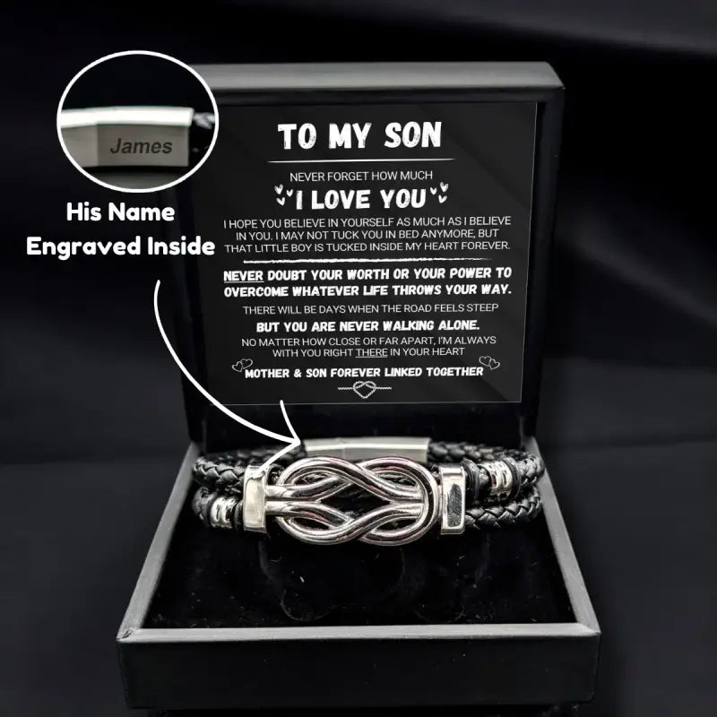 To My Son - Forever Linked Bracelet