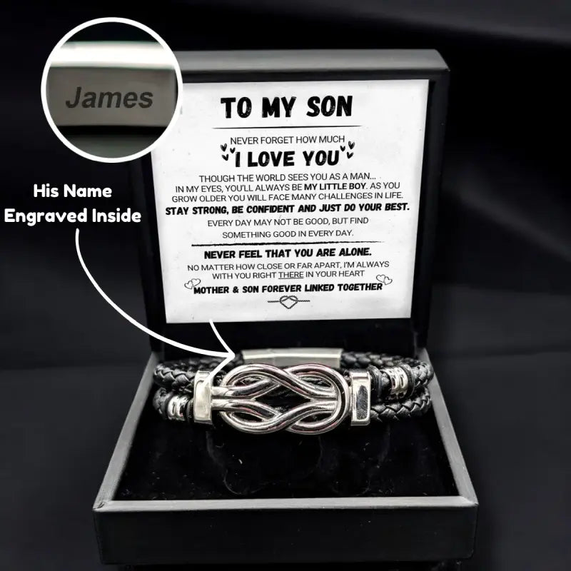 To My Son - Forever Linked Bracelet