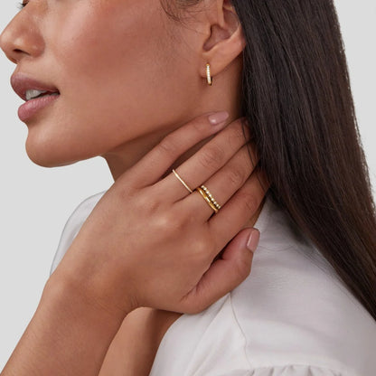 Zaria - Double Layer Crystal Ring