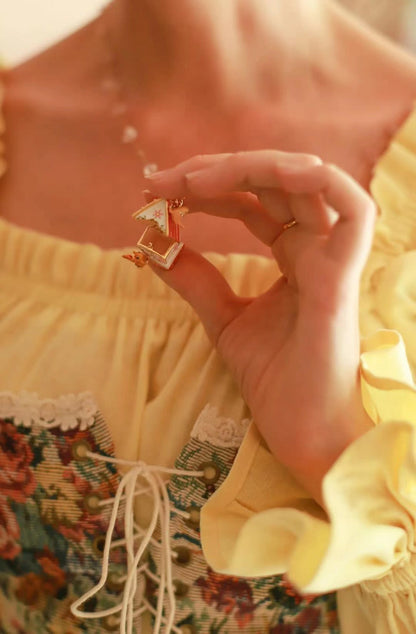 Thalia - Squirrel Hut Locket Necklace